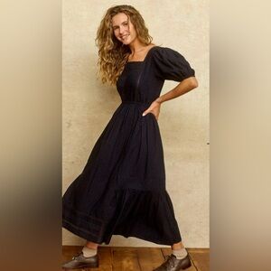 Christy Dawn The Louisa Dress in Anthracite NWT